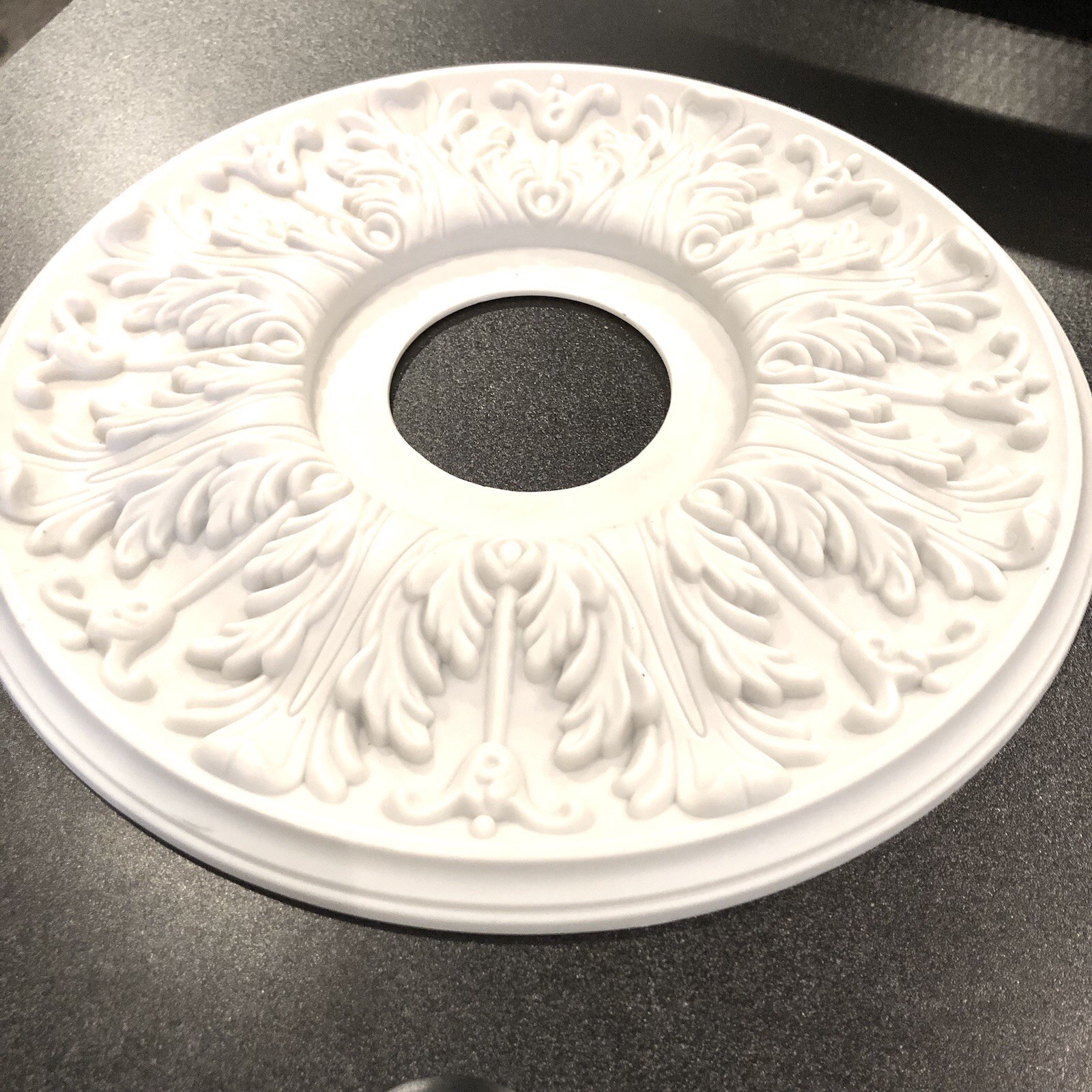 Ekena Millwork CM16AP Apollo Ceiling Medallion Plastic 16inch Unpainted New gallery