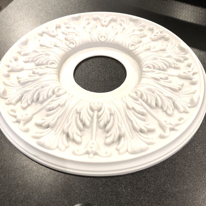 Ekena Millwork CM16AP Apollo Ceiling Medallion Plastic 16inch Unpainted New gallery