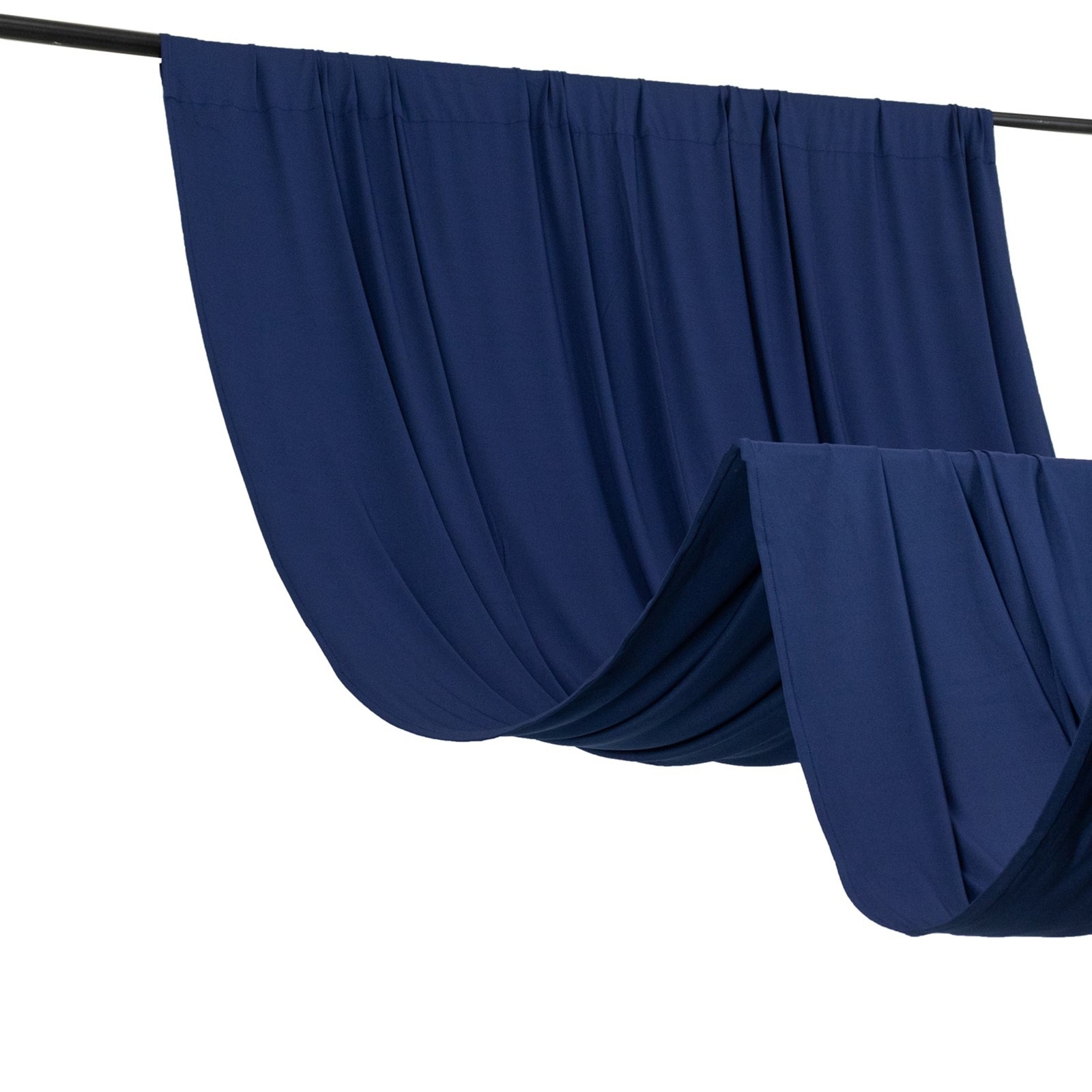 5 ft x 10 ft NAVY BLUE 4-Way Stretch Spandex Divider Backdrop Curtain Wedding gallery