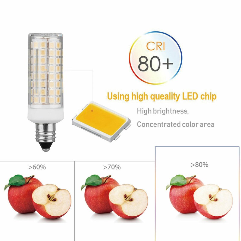 Dimmable 12w Led Corn Light Bulb E12 Smd 220v Lamp G4 Mini Daylight 360° Ceramic gallery
