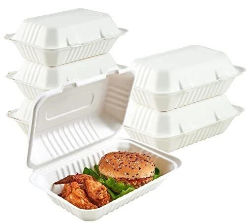 150 pcs Disposable Clamshell Food Take Out Container Box To Go 9.25 x 6.5 x 2.25 gallery