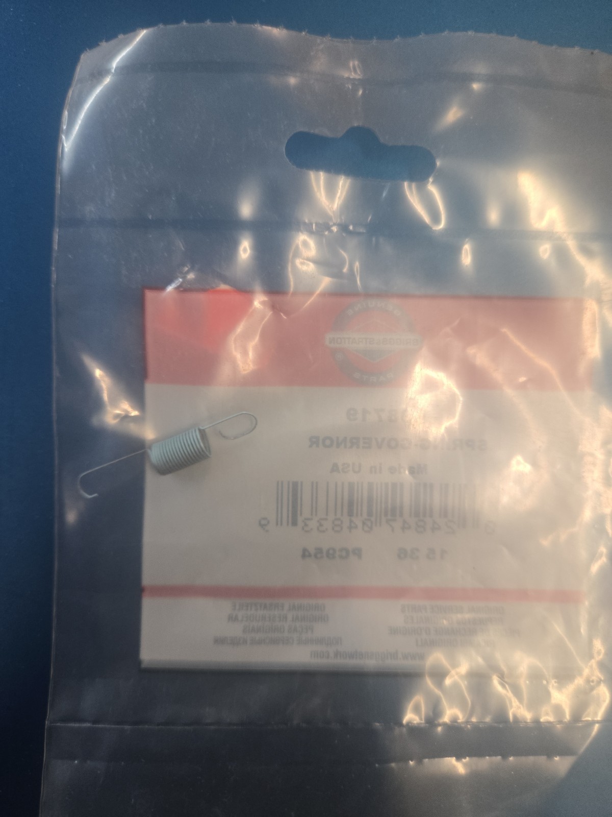 Briggs Stratton 698719 Governor Spring Replacement Part gallery
