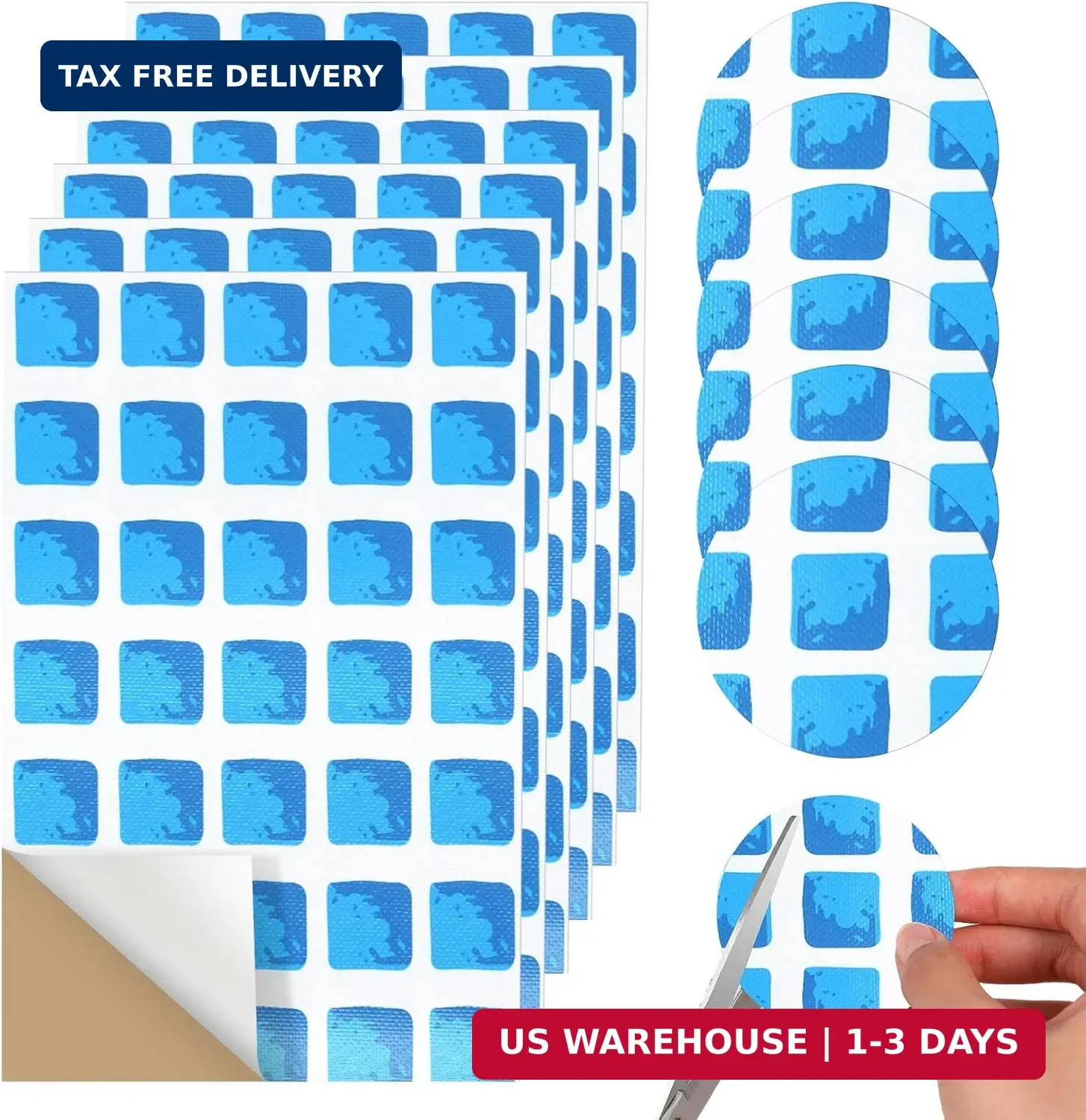 Yexiya 12 pcs Vinyl Pool Patch Repair Kit Underwater Patch for Pool Liner Self A gallery