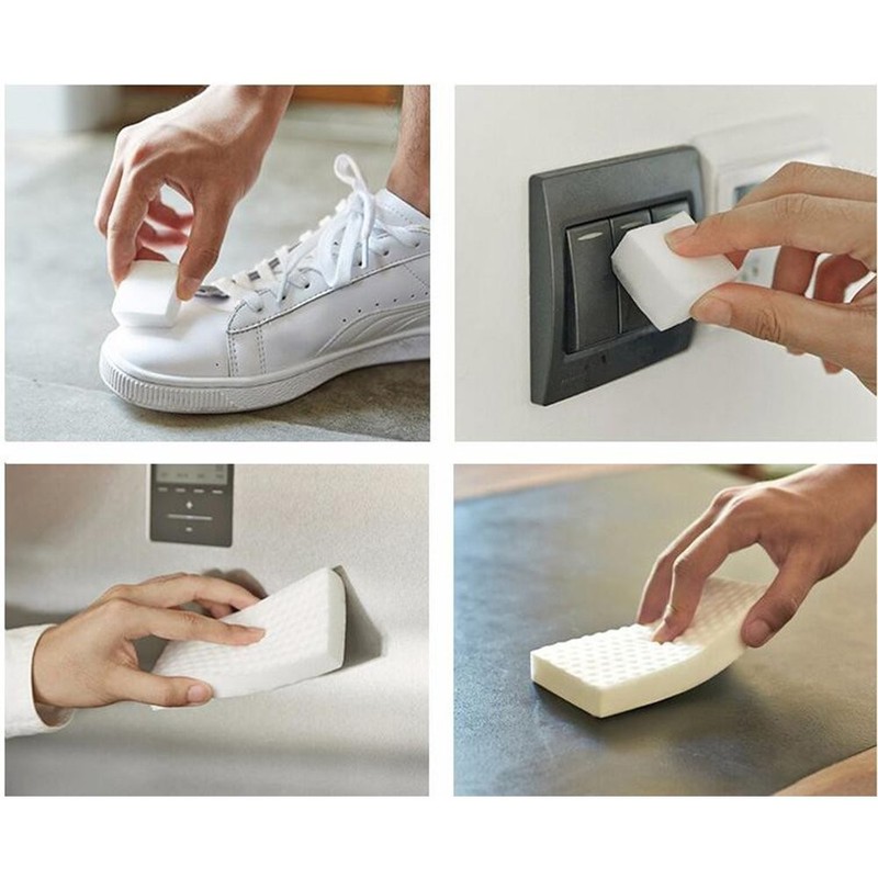 High Density Magic Sponge Eraser Melamine Cleaner Double Compressed Heavy Duty gallery