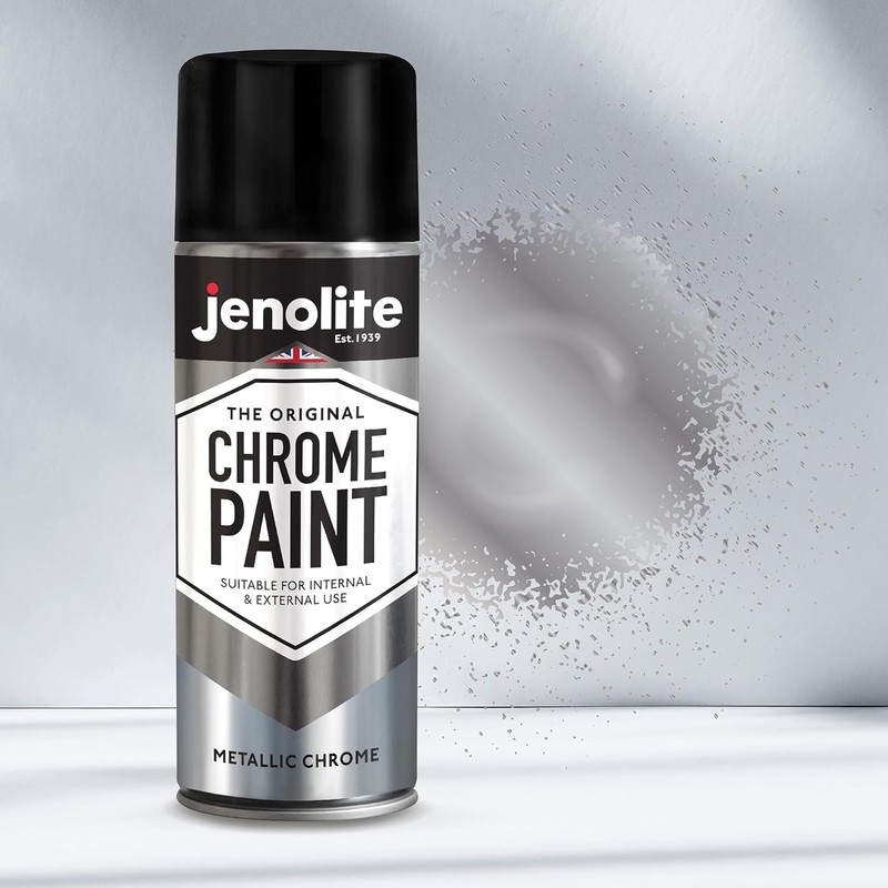 JENOLITE Chrome Spray Paint - Smooth Chrome Finish - Multi Surface Paint for Met gallery