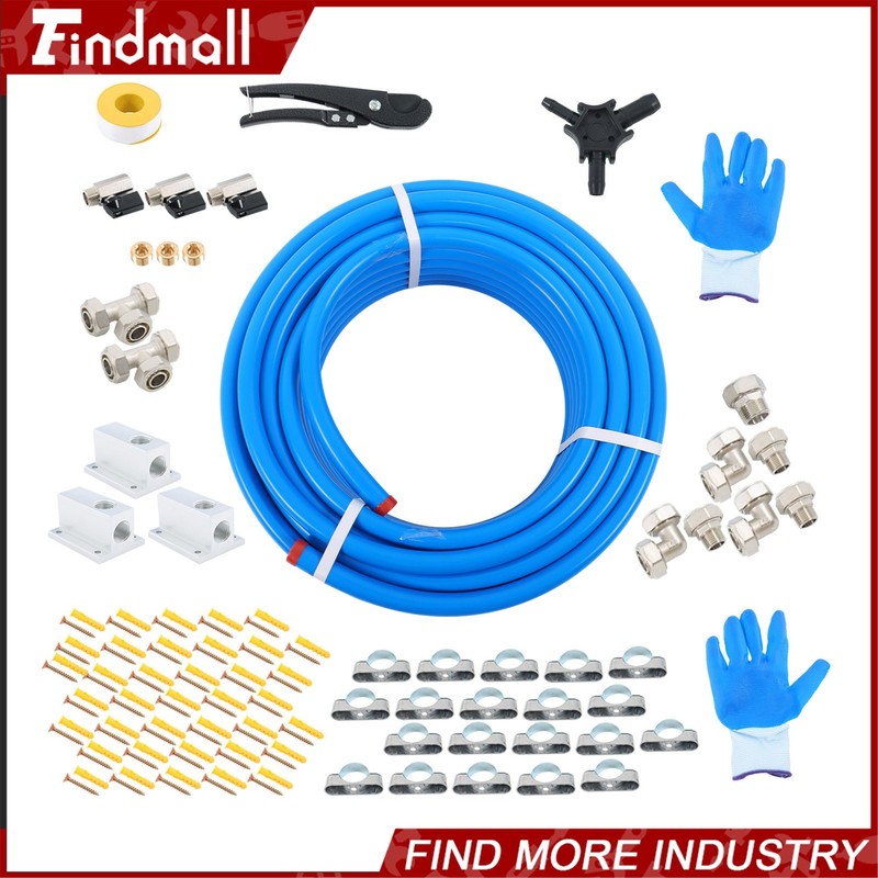 Findmall Compressed Air Line Kit 3/4” x100FT, Shop Air Line Kit gallery