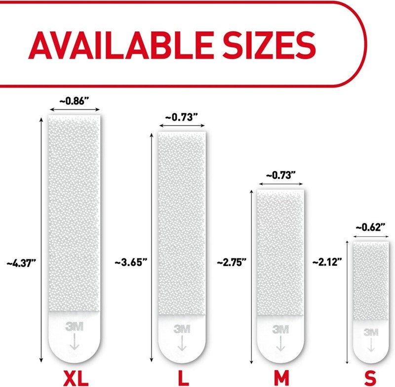 Command 5 lb Small Picture Hanging Strips 18 Pairs (36 18 Pairs, White gallery
