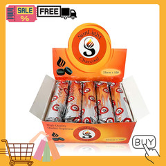 Sunlight Charcoal Tablets 33mm Quick Light Incense Burner Discs 100 Count