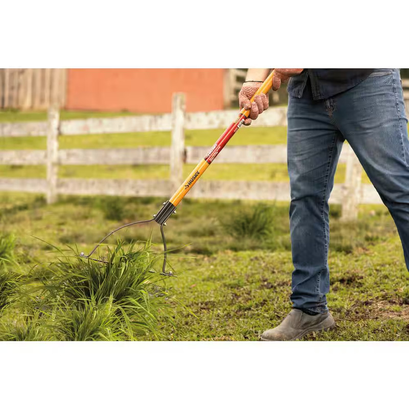 NEW Durable Double Blade Weeder Cutter Hardwood Handle for Tall Grass Vegetation gallery