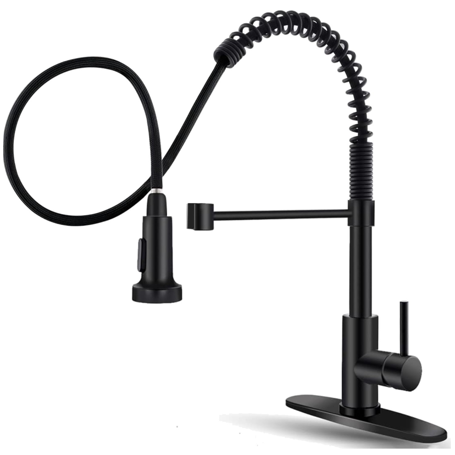 Versatile 360 Swivel Pull Down Kitchen Faucet - Easy Installation & Modern Style gallery