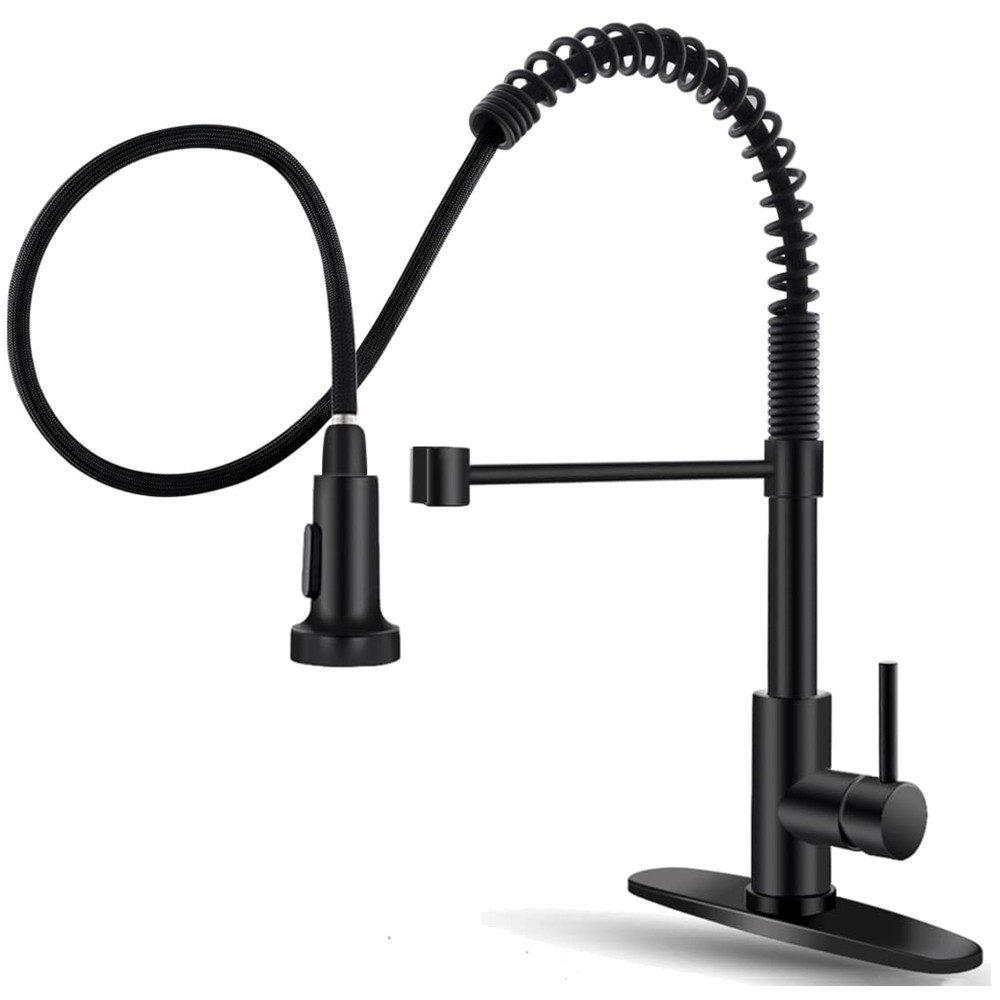 Versatile 360 Swivel Pull Down Kitchen Faucet - Easy Installation & Modern Style