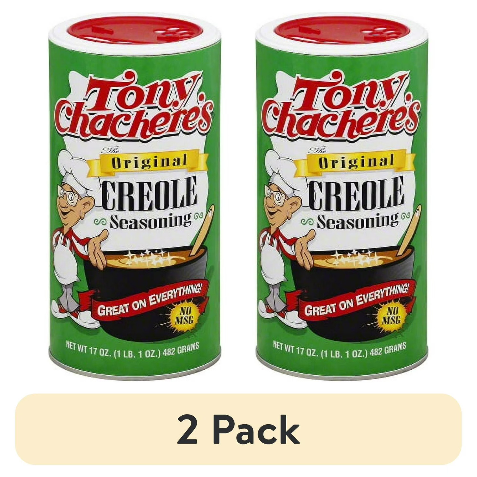 (2 pack) Tony Chachere's, Cajun, Creole, Original Seasoning, 17 oz, Shelf Stable gallery