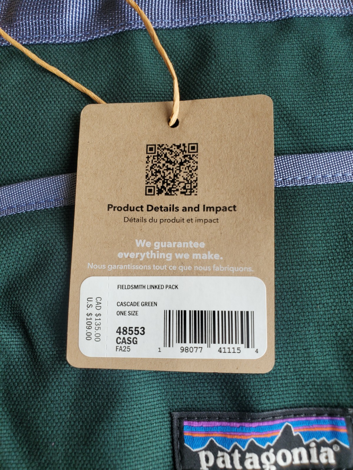 Patigonia Fieldsmith Roll-Top Pack - New with Tags 3