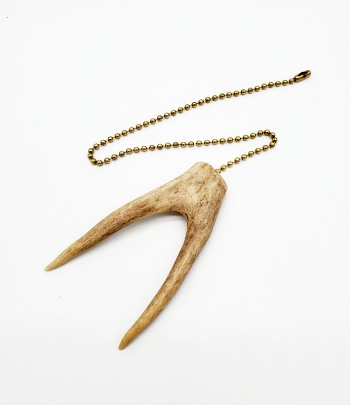Ceiling Fan Pull Chain - Small Antler Fork gallery