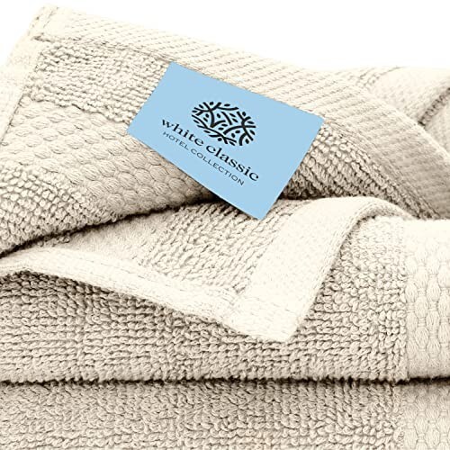 Towel Set Ivory - Soft Cotton 2/Bath / 2Hand 4/Wash 8 Piece Luxury gallery