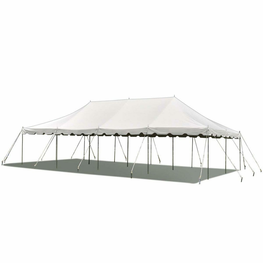 Weekender Pole Tent 20x40 White Canopy Event Wedding Party Backyard Gazebo