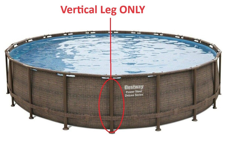 Replacement Vertical Leg for Coleman and Bestway Power Steel Deluxe Pool 18x48 a