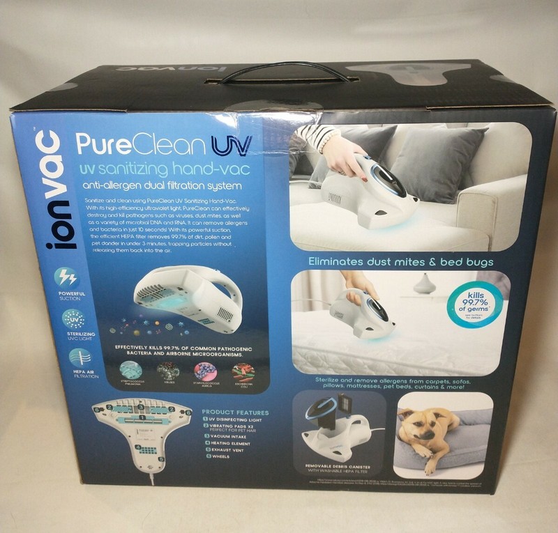 Ionvac Pure Clean UV Sanitizing Handheld Vacuum Vac Vaccum NEW gallery