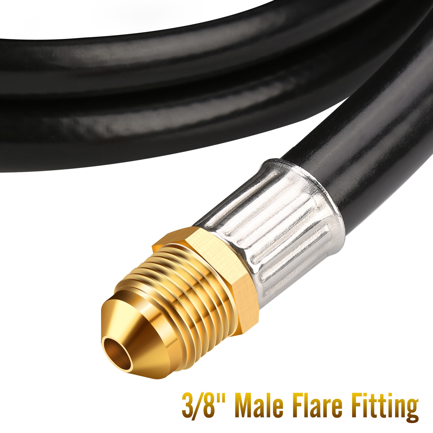 US-FREESHIP 12FT Propane Extension Hose with 3/8 inch Female Male Flare Fitting gallery