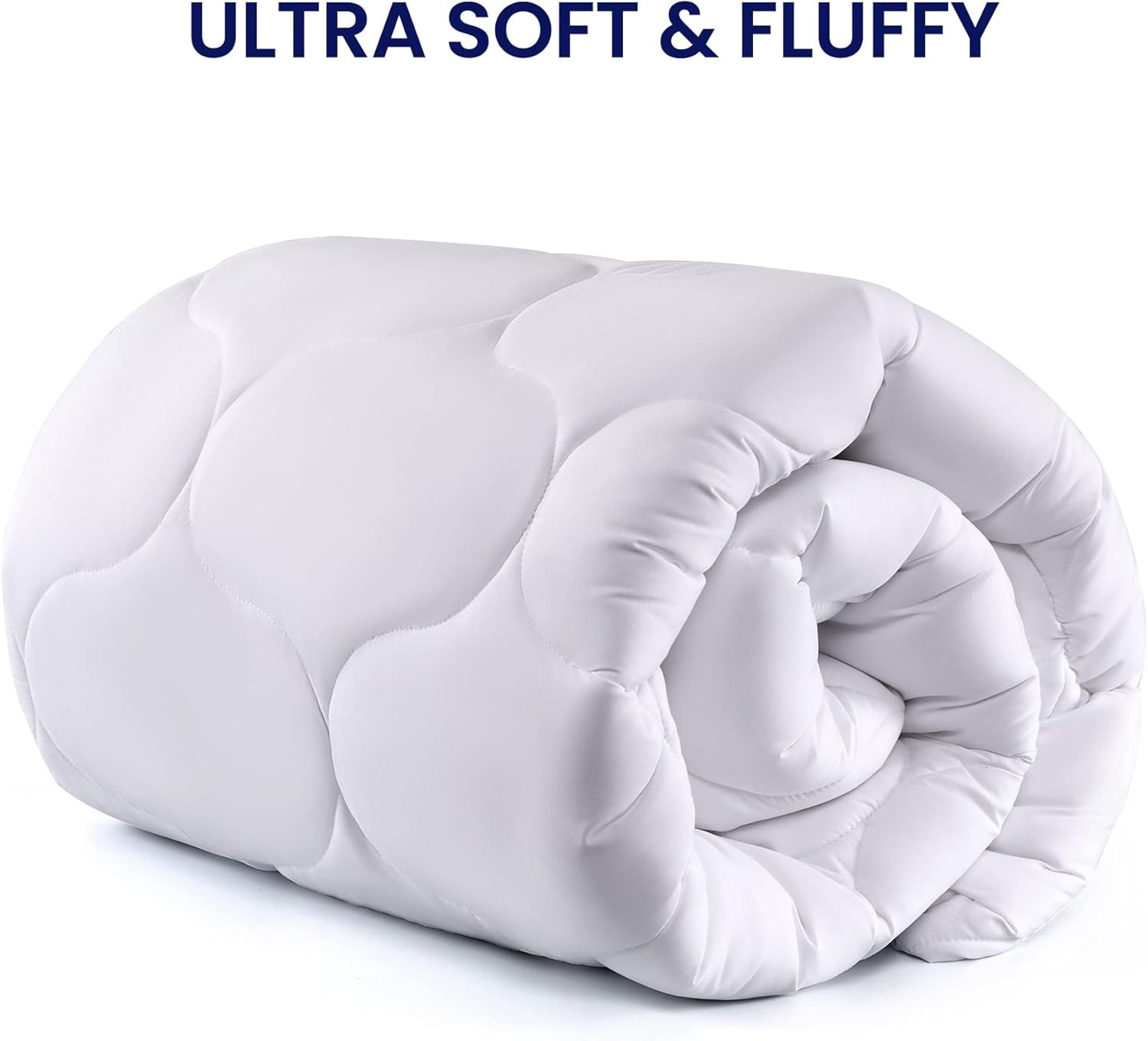 SLEEP ZONE Extra Long Twin Mattress Pad Cover for College Dorm - Soft Fluffy Pil gallery