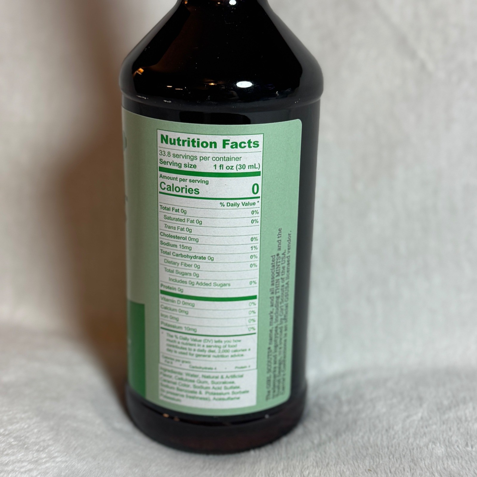 Girl Scouts Cookies Inspired Flavored THIN MINTS Sugar Free Syrup 1 Liter- NEW gallery