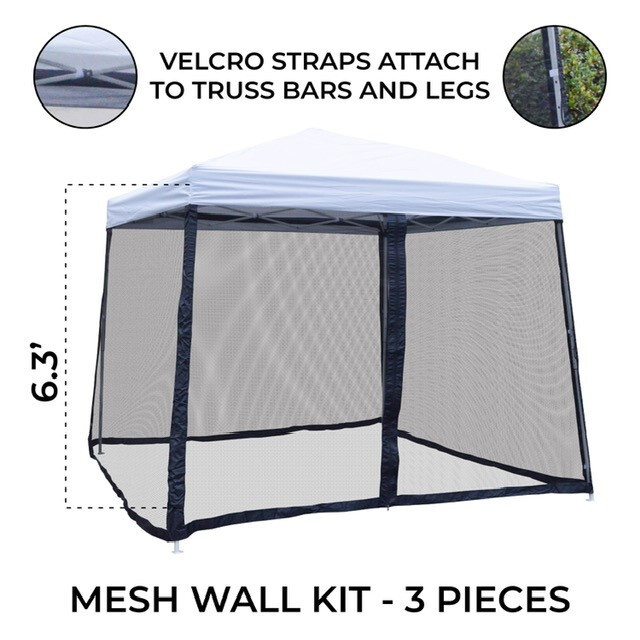 10x10 Pop Up Canopy Tent Slant Leg Mesh Screen Sidewalls Mosquito Net Walls gallery