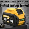 15AH DCB609-2 For DEWALT FLEXVOLT 20V/60V MAX Lithium-ion Battery PACK / Charger gallery