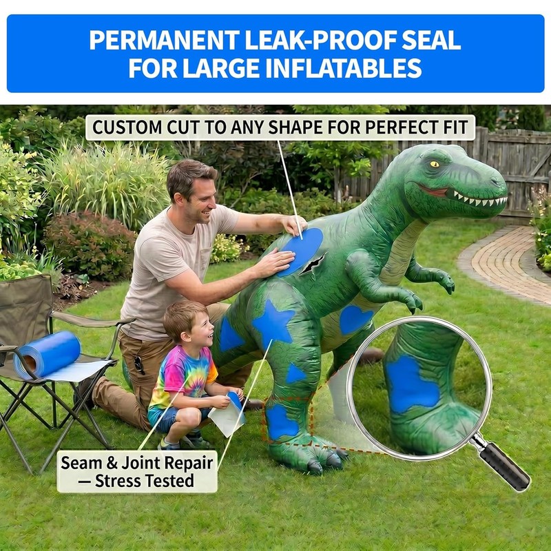 Extra Large Pool Patch Repair Kit, 4ft x 2.8ft TPU Heavy Duty Vinyl Pool Liner P gallery