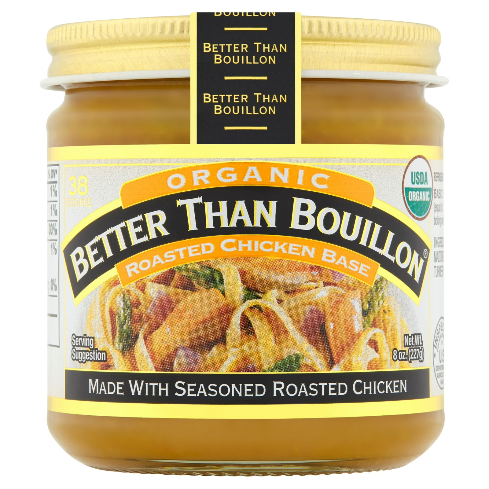 Better Than Bouillon Organic Roasted Chicken Base,Shelf-Stable,8 oz Jar (2 PACK) gallery
