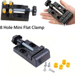 8 Hole Mini Vise Clamp Small Bench Vice Clamp on Table Vise Drill Press Vice