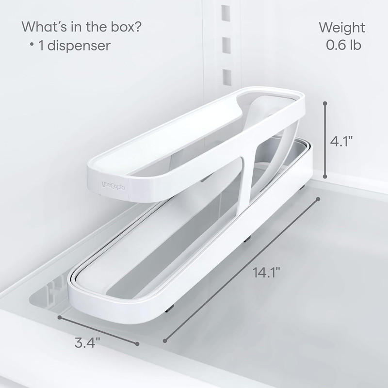 Rolldown™ Egg Dispenser, Space-Saving Rolling Eggs Dispenser and Organizer for R gallery