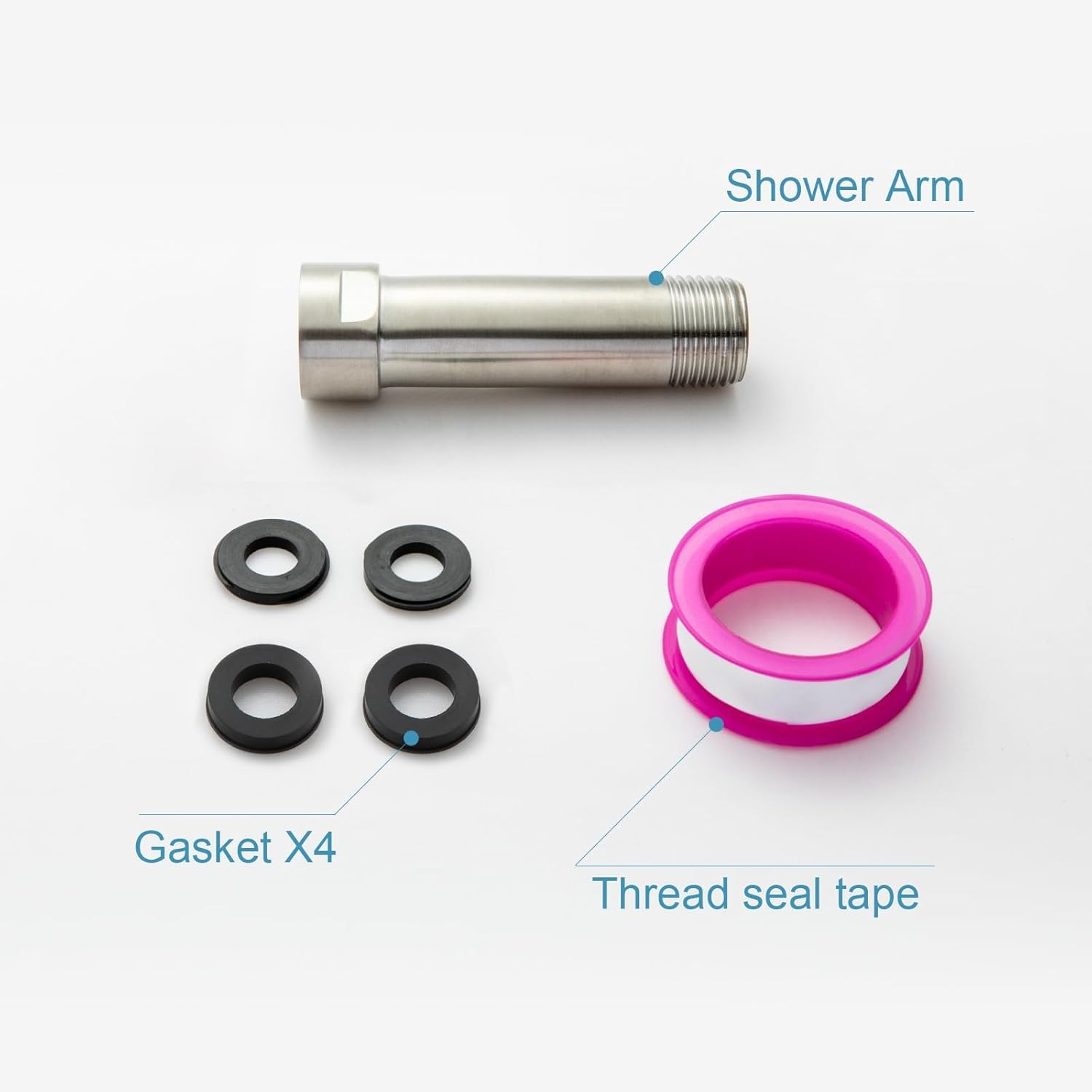 OFFO Shower Head Extension Arm 3 in, Brushed Nickel Shower Arm Extension Shower gallery