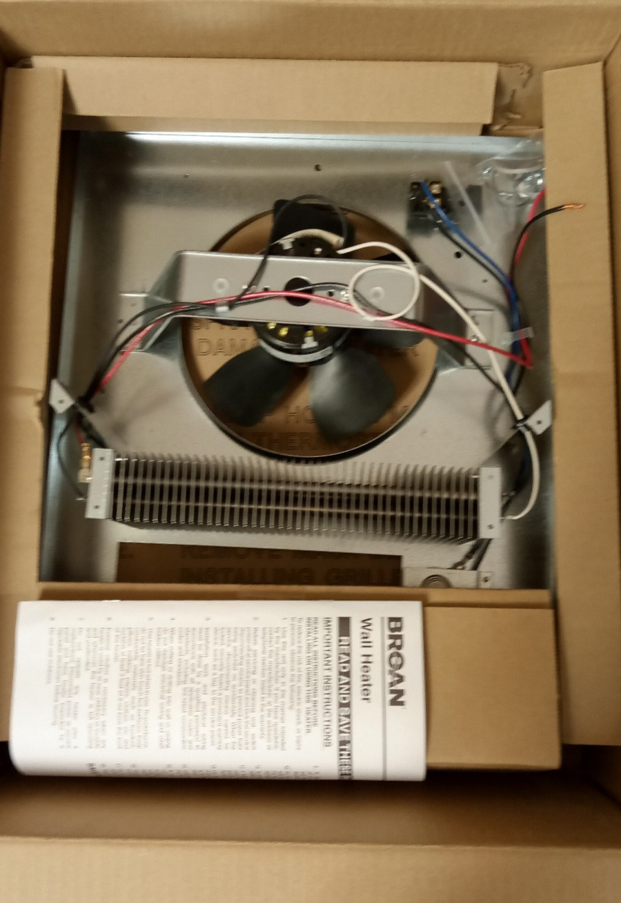 Broan-NuTone White 198 High Capacity Wall Heater 4000/2000 W (No Housing) gallery