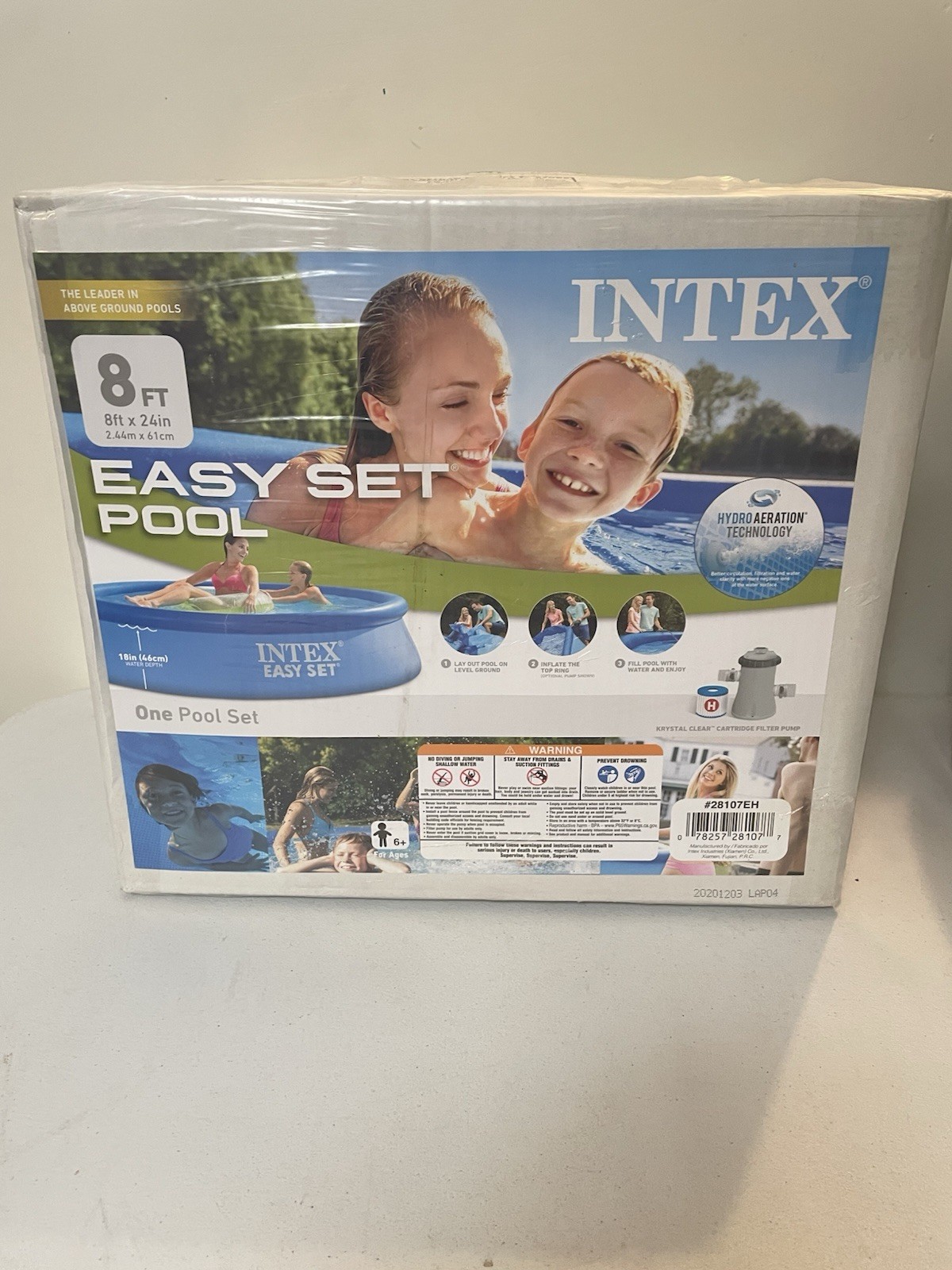 Intex Easy Set 8ft x 24" Ground Pool with Filter - Blue (28107EH) gallery