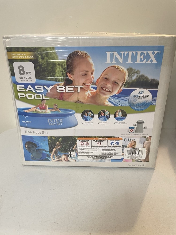 Intex Easy Set 8ft x 24" Ground Pool with Filter - Blue (28107EH)