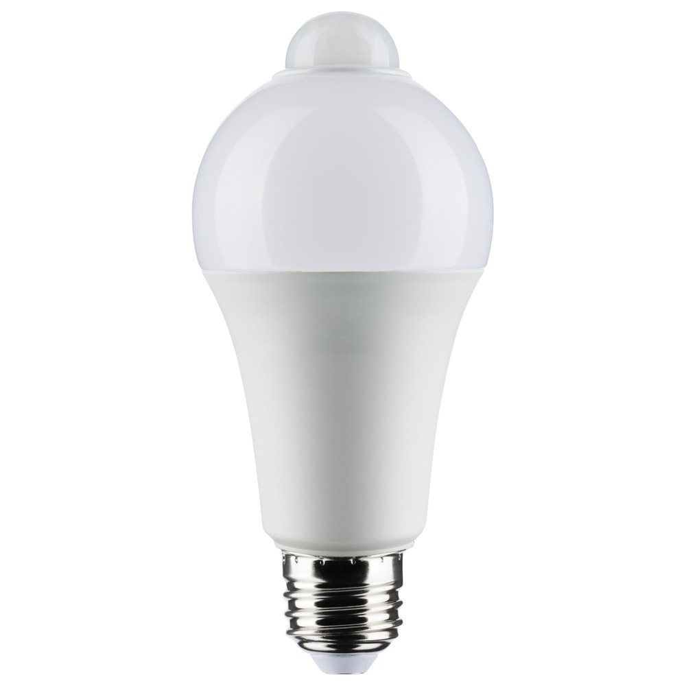Motion Sensor Activated Light Bulb LED 120V 12W =75W A19 E26 3000K Soft White