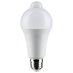 Motion Sensor Activated Light Bulb LED 120V 12W =75W A19 E26 3000K Soft White