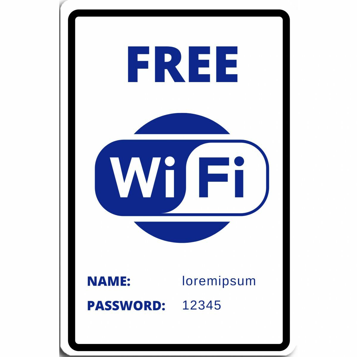 White Wifi Password Sign Personalized custom Multiple Design Options gallery