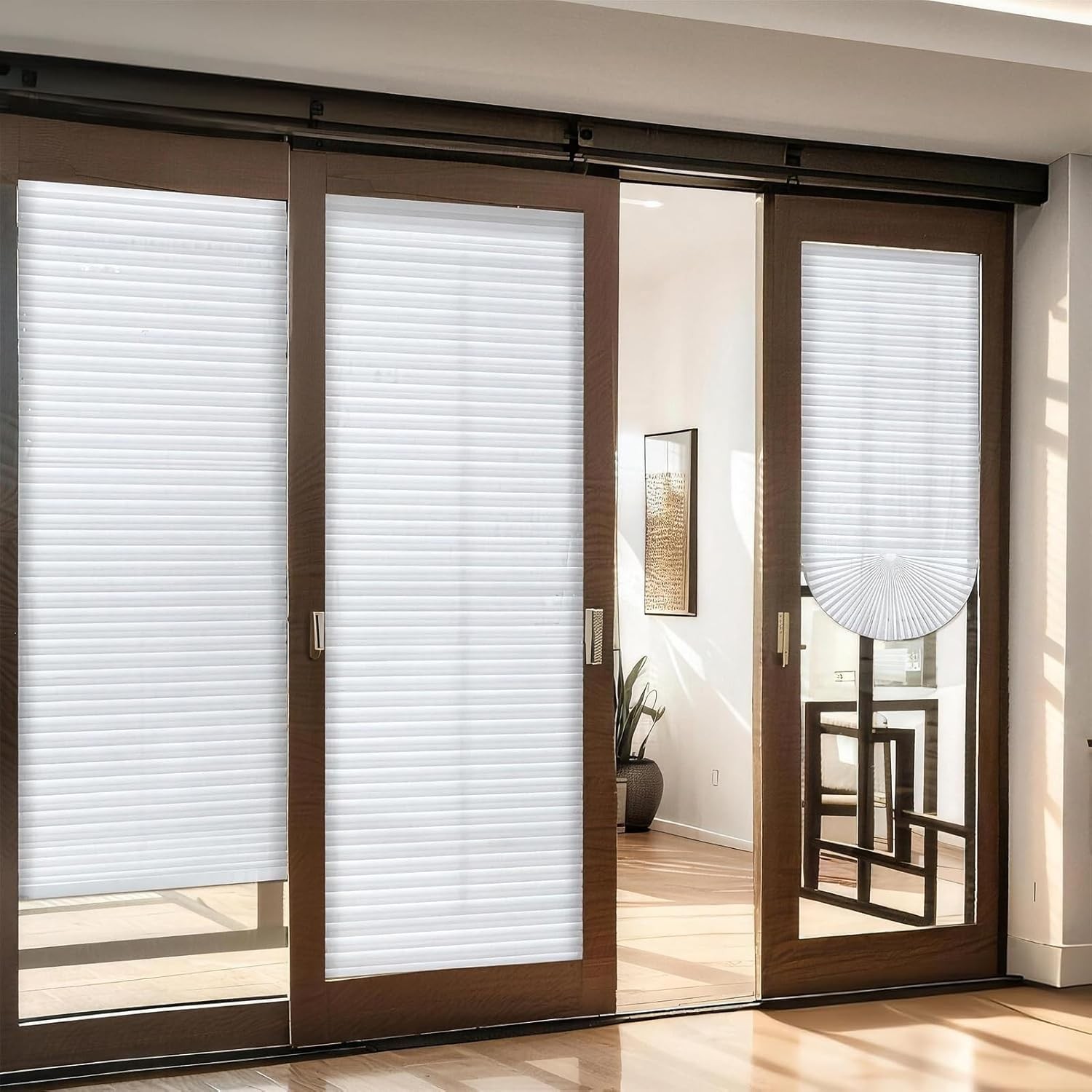 6 Pcs 35 x 94 Inches Temporary Blinds for Indoor Windows, Non-Woven Fabric gallery