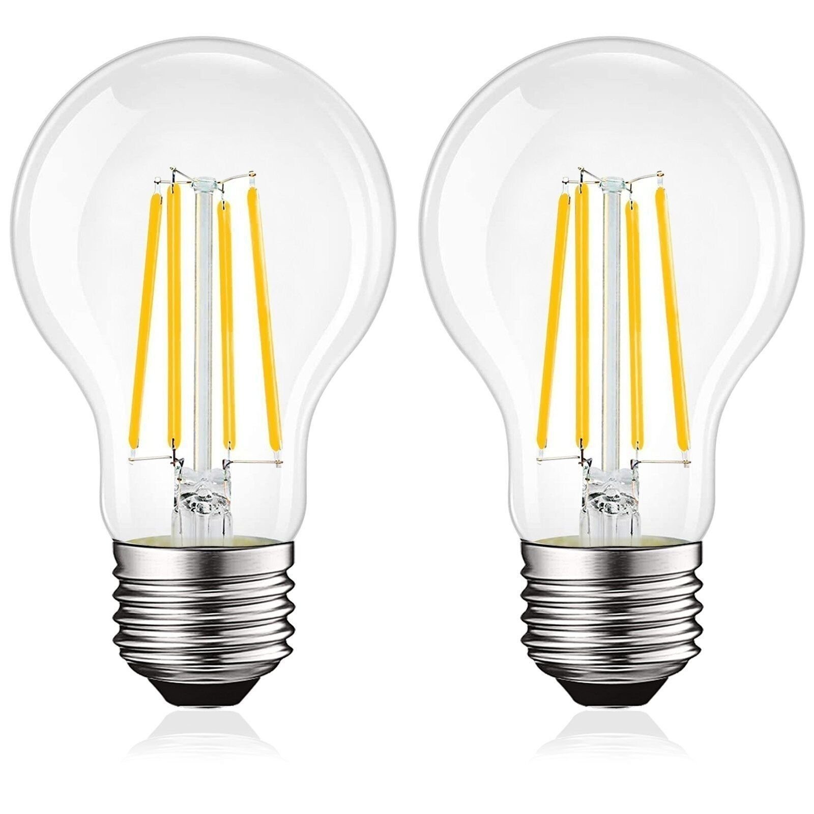 Luxrite Vintage A19 LED Light Bulb 1600LM 3000K Dimmable 12W Damp Rated 2 Pack gallery