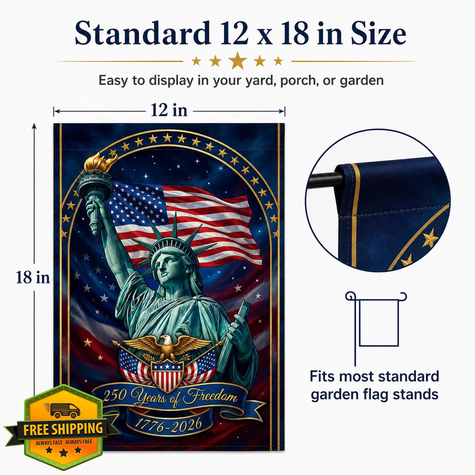 DHFFHY 12x18in Multicolor F01 Garden Flag gallery