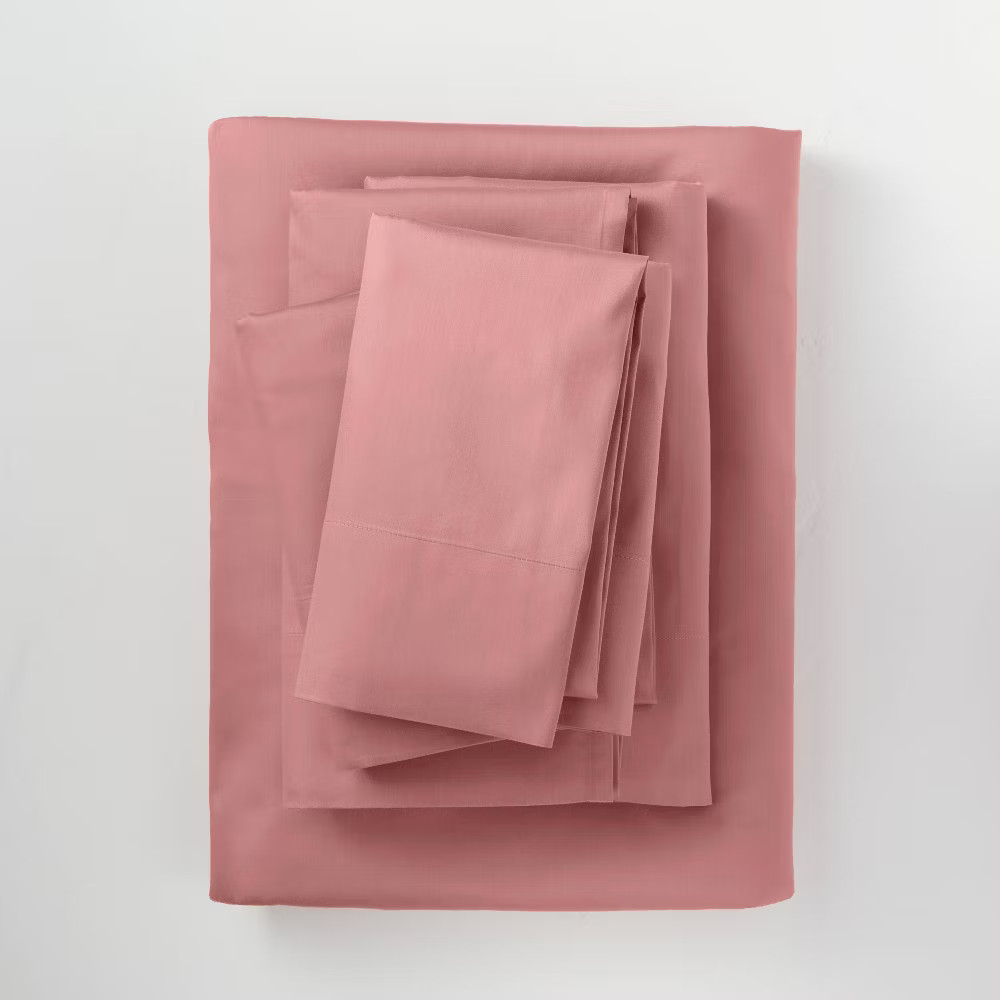 Casaluna 300 Thread Count Cotton Blend Satin 4PC Sheet Set Cooling Feel gallery