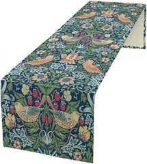 William Morris Table Runner Vintage Strawberry Thief Print Table Runner for Home