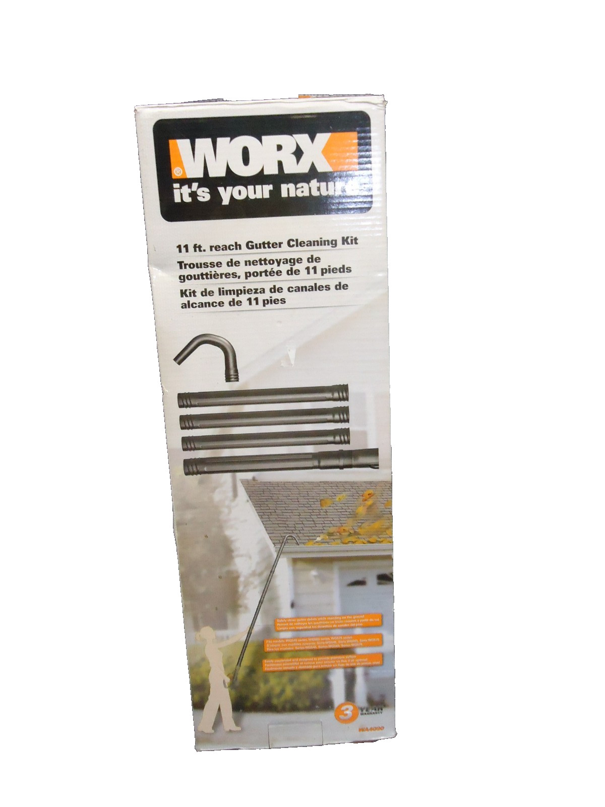 WORX WA4090 / 11 FT GUTTER CLEANING KIT FOR BLOWERS WG545 WG565 WG575 # gallery