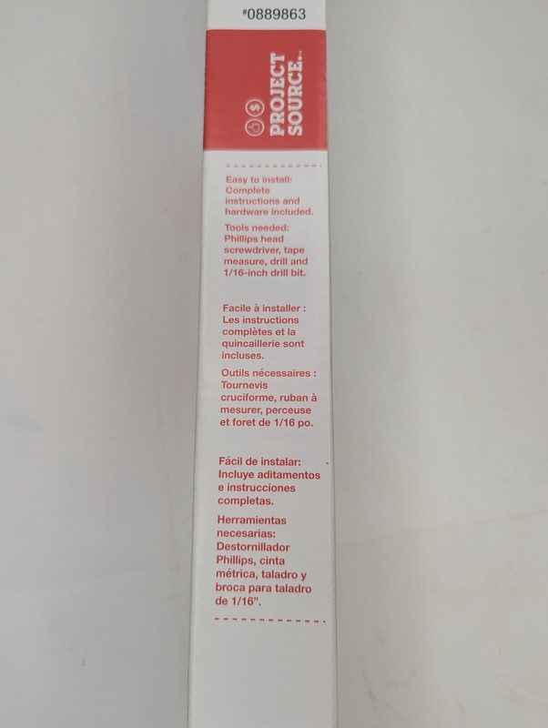 Project Source 1" Cordless Vinyl Mini Blind, White - Size 23" x 42" - Child Safe gallery