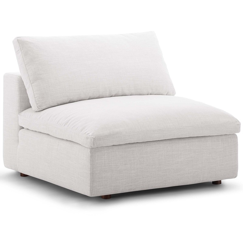 Modway Commix Down Filled Overstuffed 3-Piece Armless Sectional Sofa in Beige gallery