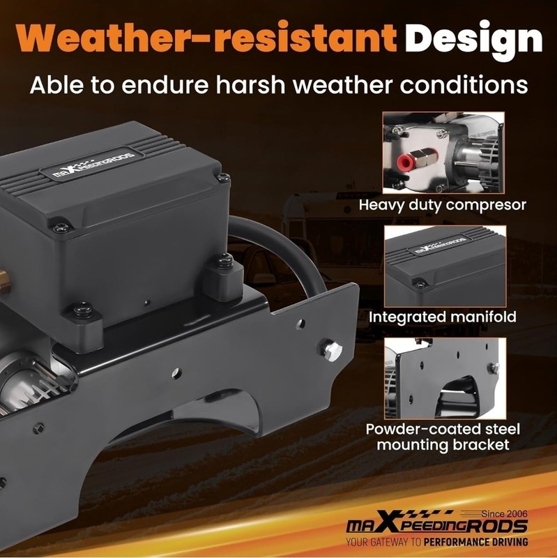 maXpeedingrods Wireless On Board Air Compressor App and Remote Contrl 120 PSI gallery
