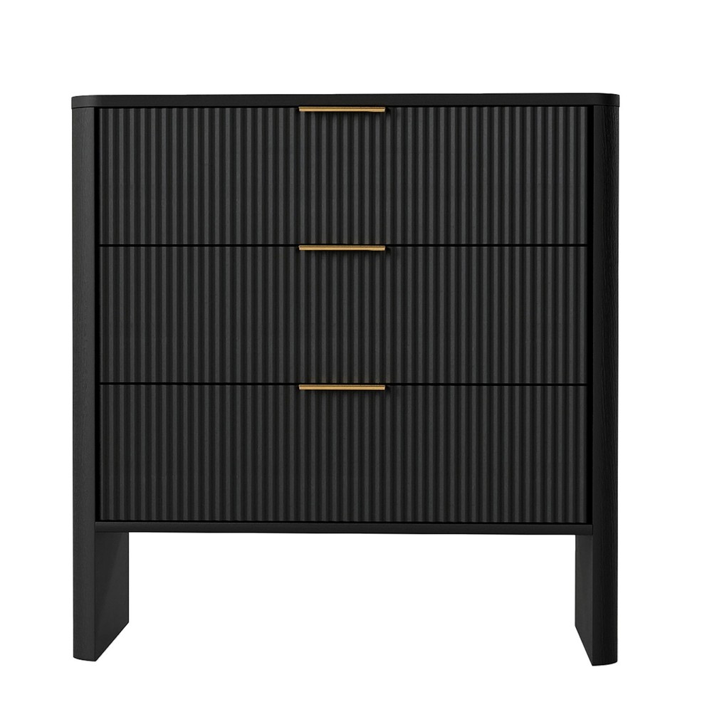 Modern Wavy Pattern Drawer Cabinet For Bedroom Storage CDYU