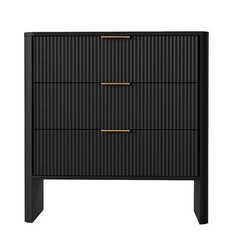 Modern Wavy Pattern Drawer Cabinet For Bedroom Storage CDYU