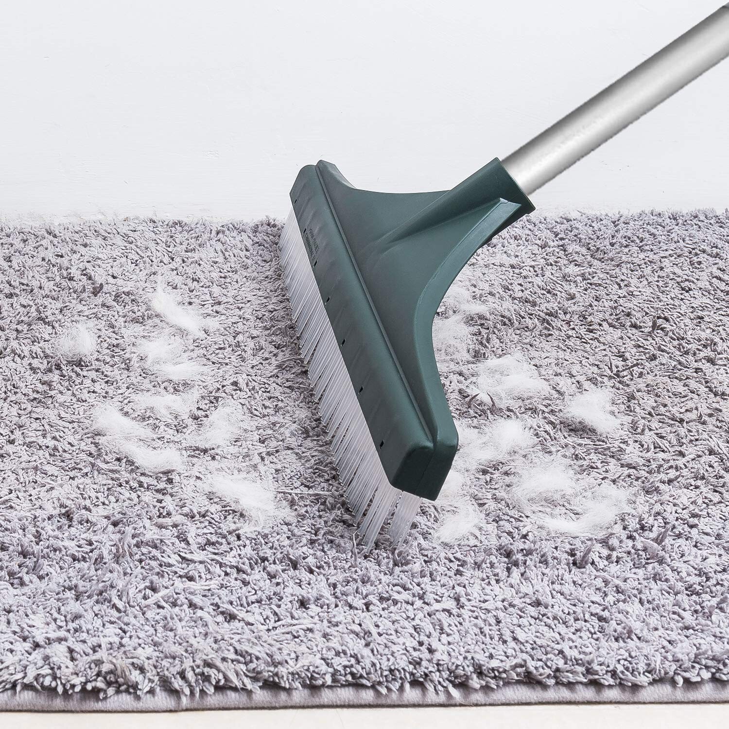 Orientools Artificial Turf Rake Remove pet hair from carpets fast, 52" handle. gallery
